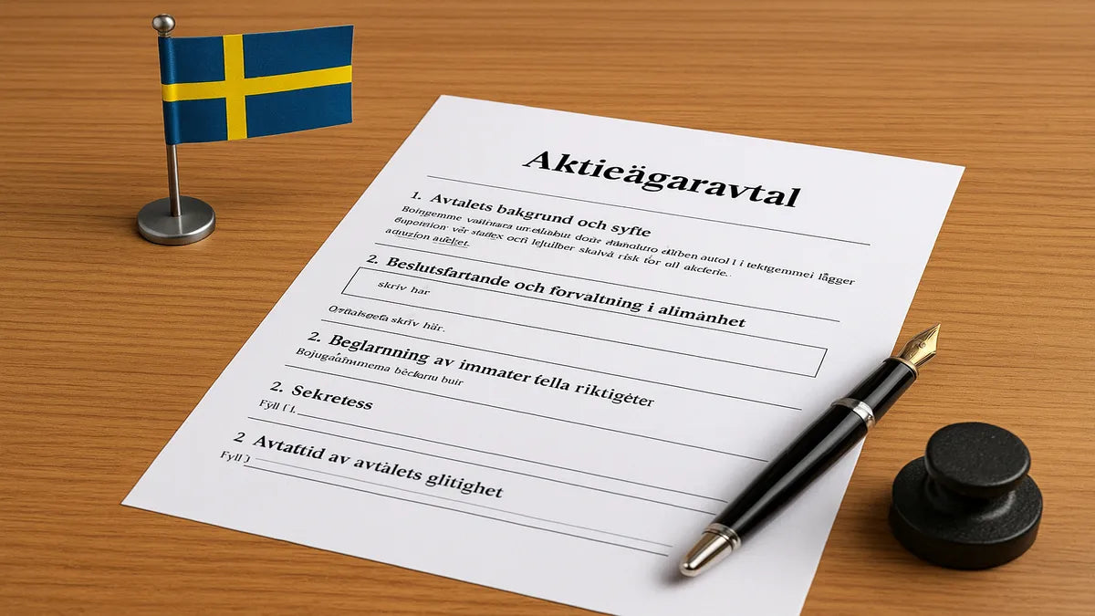 Gratis-Aktieägaravtal-Svenska-Aktiebolag