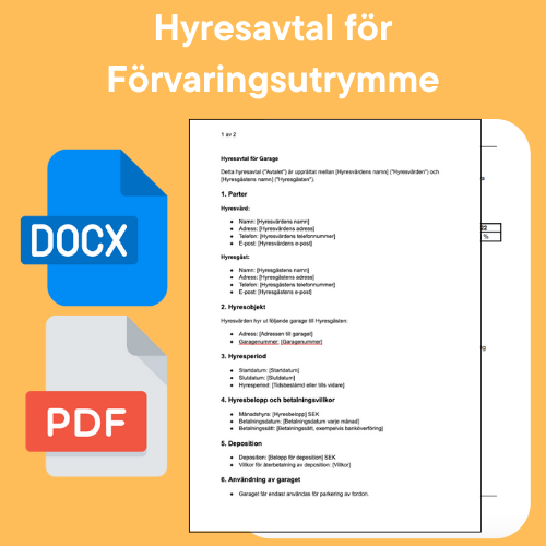 Hyra förråd eller förvaringsutrymme – avtal, ansvar och försäkring