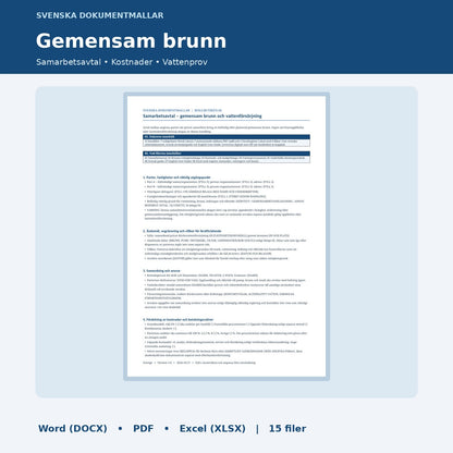 Gemensam brunn – samarbetsavtal i Word och PDF, dokumentförhandsvisning, 15 filer