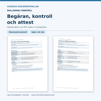 Bankuppgiftsverifiering för leverantör: oberoende återringning och bedrägeriavvikelse i verkliga Word- och PDF-mallar
