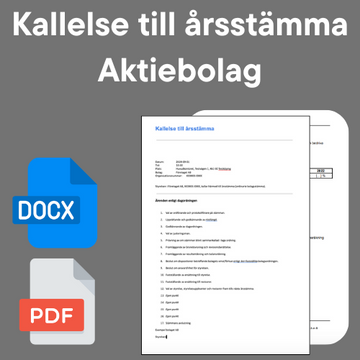 Fullständig Guide till Årsstämma för Aktiebolag – Mallbutiken