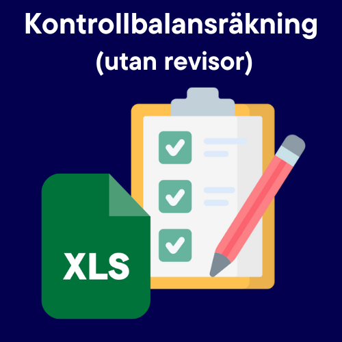 En balansräkningsmall utan revisors inblandning.