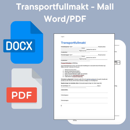 نموذج تصريح النقل – Word/PDF