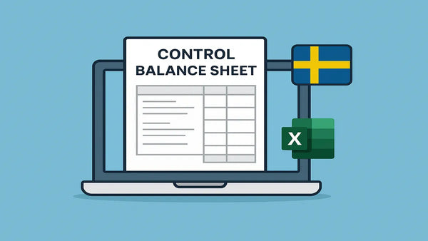 Control Balance Sheet template for Swedish limited company in Excel