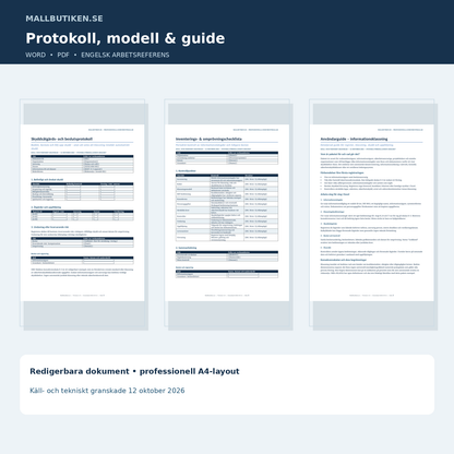Informationsklassningsprotokoll, konsekvensskala och användarguide Word PDF