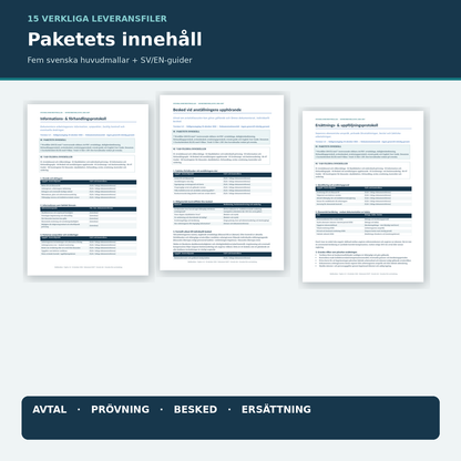 Förhandsvisning av avtalsbilaga, förhandlingsprotokoll och avslutsbesked