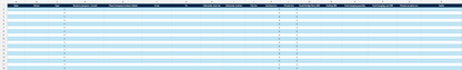 Preview of English Vehicle Logbook Excel template under Swedish law